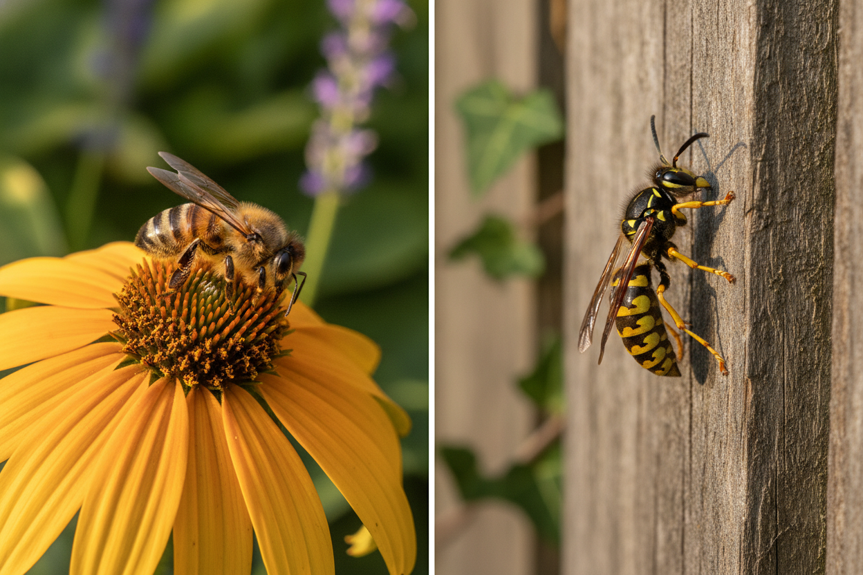 Guêpes, frelons ou abeilles : ne pas confondre